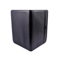 Bloc-notes professionnel de voyage Foska Black Executive pour CV, documents, tablette 13 pouces, fournitures de bureau et cartes