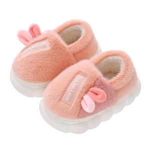 <span class=keywords><strong>Chaussons</strong></span> en peluche pour enfants avec semelle en PVC, style coréen tendance, dessin animé mignon, pantoufles pour garçons et filles, intérieur, maison, parent-enfant - Product Image 6