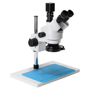 7X-45X 24MP Cámara Enfoque síncrono Zoom continuo Microscopio estéreo Microscopio trinocular para reparación móvil - Product Image 5