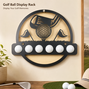 Support mural personnalisé pour balles de golf, idéal pour les magasins de golf, la vente au détail, les articles promotionnels, les cadeaux de tournoi et les projets OEM - Product Image 1
