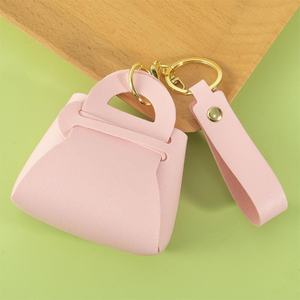 Designer Cute Keychain <b>Car</b> Accessories PU Leather Pouch <b>for</b> Lipstick <b>Coin</b> <b>Holder</b> Keychain - Product Image 2