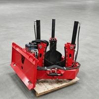 Transplanteur d'arbres hydraulique pour mini-chargeuse, idéal pour l'excavation, le déplacement et la repiquage des arbres en pépinière