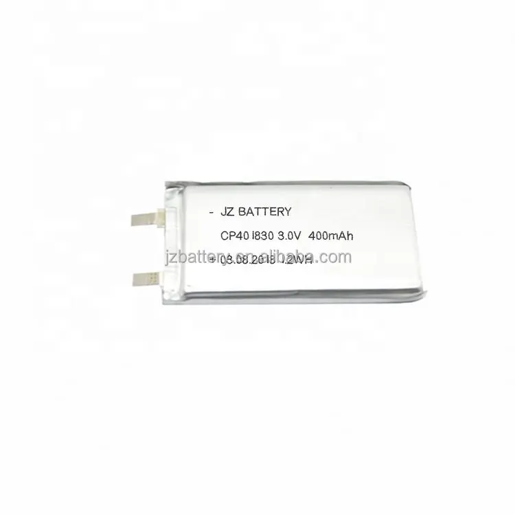 Cp401830 Micro phim di động 3V 400mAh tiểu pin lithium từ nhà cung cấp Trung Quốc