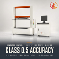 Machine d'essai de compression par micro-ordinateur 50kN pour tester la résistance à la compression des boîtes en carton