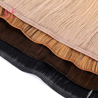 Vente en gros d'usine : Extensions de cheveux humains vierges à 100 % doublement étirés de haute qualité pour femmes, type cheveux russes
