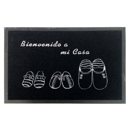 Zapatos [Parte superior de poliéster tipo alfombra, parte trasera de PVC]