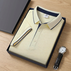 Chemise publicitaire personnalisée unisexe à col et manches courtes, sérigraphiée, séchage rapide, formelle, unie, en mélange de coton - Product Image 2