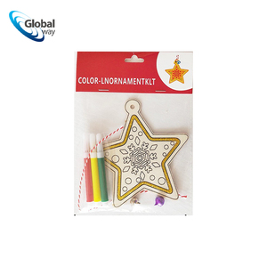 Petite planche à <span class=keywords><strong>dessin</strong></span> <span class=keywords><strong>en</strong></span> bois colorée <span class=keywords><strong>de</strong></span> <span class=keywords><strong>dessin</strong></span> animé <span class=keywords><strong>de</strong></span> bricolage <span class=keywords><strong>de</strong></span> Noël, outil <span class=keywords><strong>de</strong></span> graffiti créatif pour le plaisir festif - Product Image 1