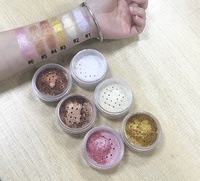 6 couleurs de gros OEM haute Pigment poudre libre miroitant Pigment surligneur maquillage