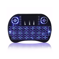 Keyboard Mini Nirkabel I8 Universal 2.4G Remote Control Pembelajaran IR untuk Android TV BOX Backlit dengan Fly Air Mouse