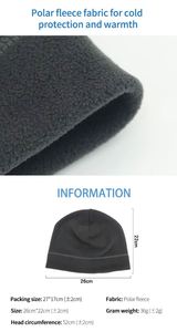 Multicolor Custom Winter Warm Unisex Outdoor <b>Fleece</b> Cold Proof Hat Polar <b>Fleece</b> Cap for Men - Product Image 3