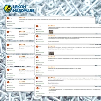 Lekon Black Grey Phosphate Drywall Screw Countersunk Head Self-tapping Plasterboard Wood Construction Screws