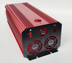 Đen Chia Cơ Thể Anodized Nhôm Enclosure <span class=keywords><strong>Box</strong></span> Đối Với Amplifier - Product Image 4