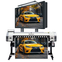 Mesin cetak spanduk fleksibel Digital kepala i3200 Xp600/i3200 luar ruangan Printer Format besar 1.6m multifungsi