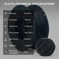 1kg Filamen PLA Pro untuk Printer 3D 1.75mm Warna Kaya Material Filamen Berkualitas Tinggi Filamen PLA Massal untuk Produksi Massal