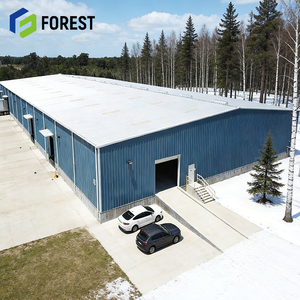 Bâtiment d'atelier préfabriqué en structure métallique pour entrepôt, atelier, hôpital – Conception à longue portée, conception personnalisée - Product Image 1