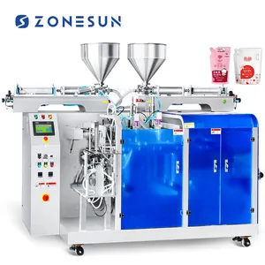 ZONESUN ZS-AFS03 Full Automatic Piston Pump Paste Doypack Premade Pouch Filling Sealing Machine