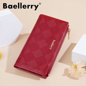 กระเป๋าสตางค์ใบยาวสำหรับผู้หญิง Baellerry สีพื้น ซิปอเนกประสงค์ ใส่เหรียญ ใช้ได้ทุกวัน - Product Image 1