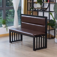 Meubles en métal de conception moderne de luxe pour le café restaurants de restauration rapide inclut des tables en bois chaises cabines spéciales pour