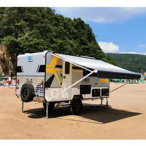 100% 防水 DIY 铝框架推出拖车大caravan 遮阳篷