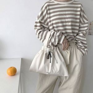 Bolsas de Compras de Lona Ecológicas con Logotipo Personalizado, 100% Algodón Orgánico, con Cordón, Modernas - Product Image 4