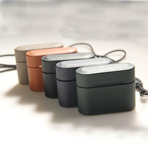 Funda de Cuero Genuino Premium Hecha a Mano para <span class=keywords><strong>AirPods</strong></span> Pro <span class=keywords><strong>3</strong></span>, Estilo Lujoso, Funda Protectora Completa para Auriculares <span class=keywords><strong>AirPods</strong></span> - Product Image 6