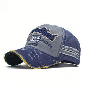 Casquettes de baseball personnalisées en coton non structuré à 6 panneaux, broderie de logo, casquette vieillie - Product Image 2