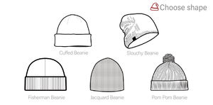 Aetheria, gorro de punto de invierno para mujer, conjunto con puños de pompón de calidad con logotipo bordado, muchas mezclas de lana acrílica - Product Image 5