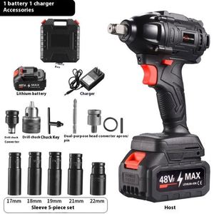 ANDUUK-<span class=keywords><strong>Pistola</strong></span> <span class=keywords><strong>de</strong></span> <span class=keywords><strong>Impacto</strong></span> Eléctrica con Taladro Eléctrico, Juego <span class=keywords><strong>de</strong></span> Herramientas <span class=keywords><strong>de</strong></span> Reparación <span class=keywords><strong>de</strong></span> Automóviles, Juego <span class=keywords><strong>de</strong></span> Llaves Eléctricas - Product Image 4