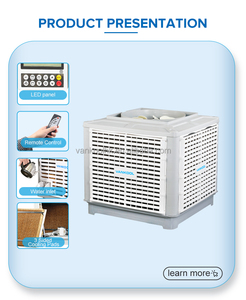 Refroidisseur d'air évaporatif industriel commercial, climatiseur désertique, économie d'énergie, portable, télécommande, débit d'air élevé, OEM ODM - Product Image 5