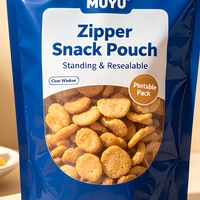 Sachets d'emballage plastique refermables personnalisés, résistants aux déchirures, de qualité alimentaire, pour petites quantités et snacks, vente au détail