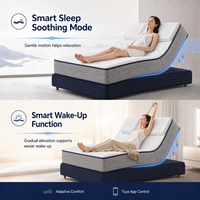 Intelligente Verstellbare Matratze mit Schwerelosigkeits-App-Steuerung Elektrische Bettmatratze mit OKIN-Motor für Zuhause Hotel Gesundheitswesen