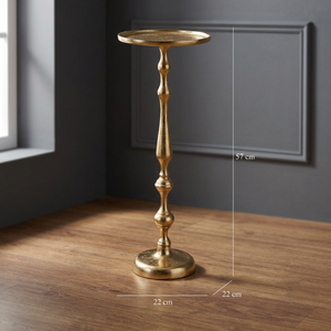 Mesa Consola con Pedestal de la Colección Imperial Metal, 57 cm, Diseño Tradicional para Entrada o Sala de Estar - Product Image 5