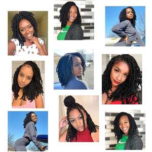 Tresses courtes au crochet Nubian Spring Twist de 8 pouces, extensions de <span class=keywords><strong>cheveux</strong></span> pré-torsadées <span class=keywords><strong>Afro</strong></span> Twist, <span class=keywords><strong>coiffure</strong></span> protectrice pour femmes africaines - Product Image 6
