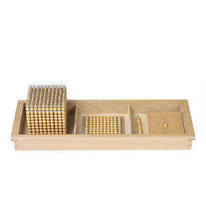 Montessori Toys <strong>Introduction</strong> to Decimal Quantity With Wooden Kids Baby Montessori Trays Mathematics Material Educational - Product Image 1