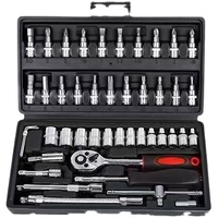 46 piezas 1/4 'E-Type manga Hexagonal interior y exterior Plum Key Suit Grande Mediano pequeño hembra Spline juegos de herramientas en forma de estrella