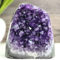 Crystals d'améthyste de qualité naturelle, grappes de géodes, artisanat en cristal, minéraux uniques, grappes d'améthyste pour souvenirs