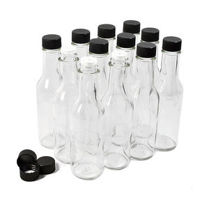 <strong>Hot</strong> Selling 3oz 5oz 8oz 90ml 150ml 250ml Wozzy <strong>Hot</strong> <strong>Sauce</strong> <strong>Bottle</strong> Chili Oil Soy <strong>Sauce</strong> Vinegar Glass <strong>Bottle</strong> With Black Cap - Product Image 6