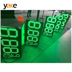 Wasserdicht 8 12 14 16 18 24 Zoll 88,88 8,88 9/10 Rote Tankstelle Preis anzeige Kraftstoffs child Pylon Gas Preis schild LED-Anzeige - Product Image 3