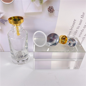 Embudo pequeño de aluminio para Perfume, accesorio cosmético de tamaño Mini, relleno de oro, plata, Metal