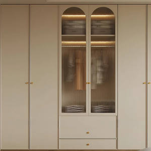 French Cream-Style <strong>Combi</strong> <strong>Wardrobe</strong> New Bestseller Modular Storage Set Ideal for Home Bedroom Furniture &amp; Daily Organization - Product Image 5