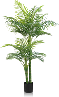 Palmier artificiel bonsaï en plastique pour décoration intérieure de luxe de 6 pieds avec pots de luxe pour l'extérieur vente en gros