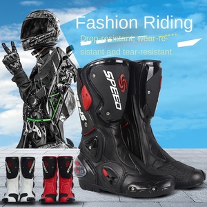 Bottes et chaussures <span class=keywords><strong>de</strong></span> <span class=keywords><strong>moto</strong></span> unisexes toutes saisons, course, respirantes, antidérapantes, en coton, anti-chute - Product Image 4