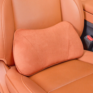 Lumbar Support Pillow Car Seat Ergonomic <b>Back</b> <b>Cushion</b> Driving Office Chair Wheelchair Lower <b>Back</b> Pain Relief Soft Cover Suede - Product Image 3