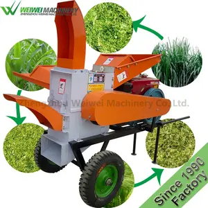 China weiwei forage grass chopper for sheep cow rabbit horse feed processing machine