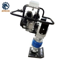 Compacteur vibrant portatif à essence GX160, force d'impact 10KN, type « Jumping Jack », certifié CE