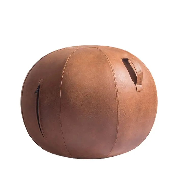 Сидит шарообразное кресло для офиса и дома Легкая эргономичная кожа упражнения стабильность Йога мяч крышка