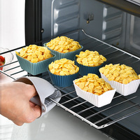 Moule à muffins en silicone de qualité alimentaire, 12 cavités, réutilisable, antiadhésif, écologique, compatible lave-vaisselle, outil de cuisson pour cupcakes, gâteaux, gelées, œufs