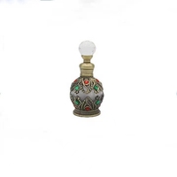Flacon compte-gouttes d'huile essentielle de marque de luxe de 15ml, or arabe, avec bâton en verre