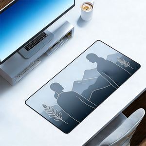 <b>Large</b> Soft Computer Desk Laptop Anti-Slip Mats Gamer <b>Mouse</b> <b>Pad</b> Simple Comfortable Natural Rubber Keyboard Mat - Product Image 1